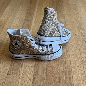 Converse Sparkling Gold High-Tops